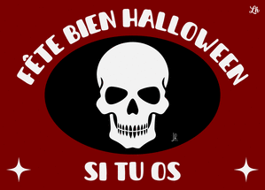 Crâne audacieux pour Halloween si tu oses